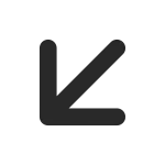 Arrow Bottom Left 1 SVG Icon